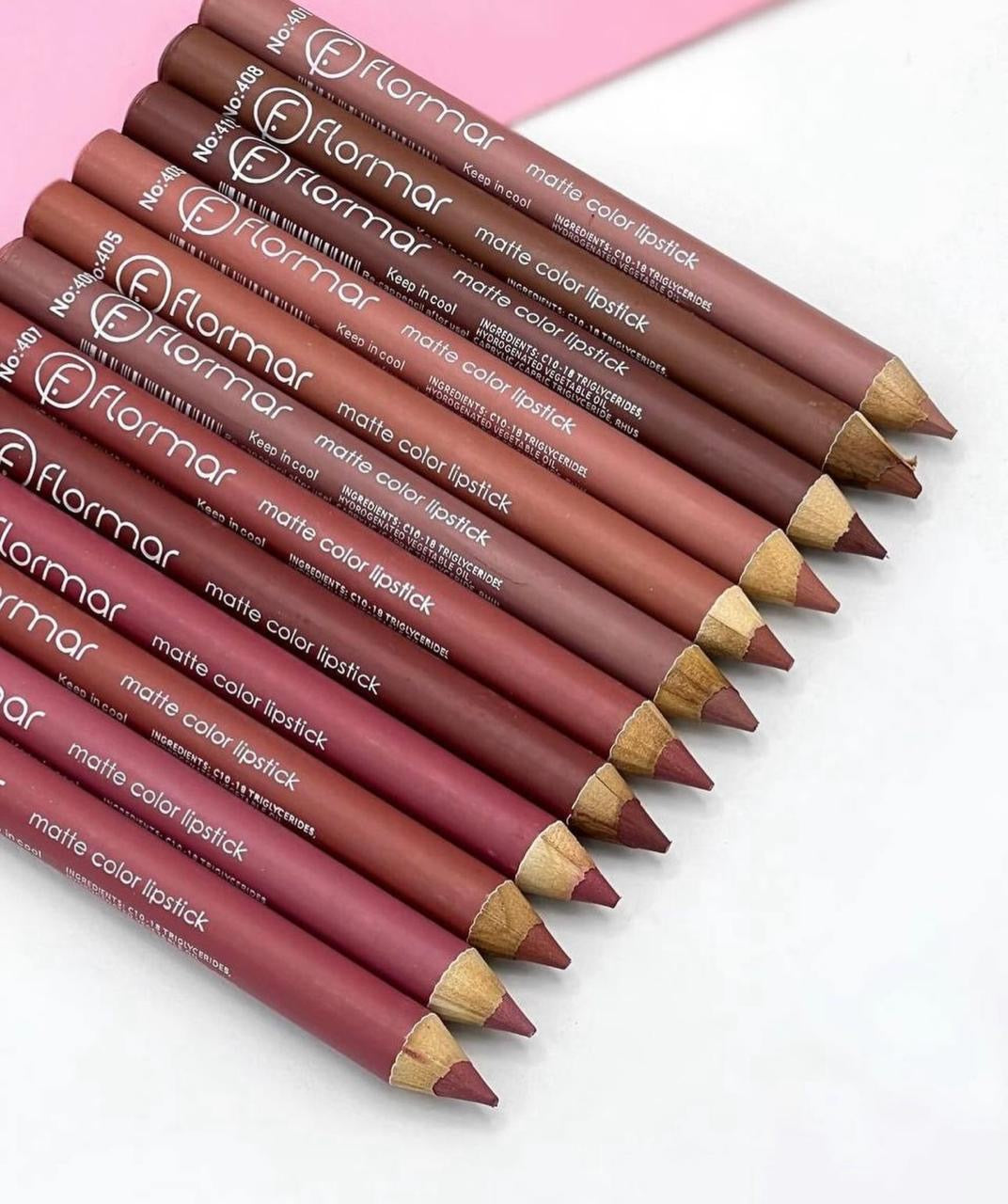 12 Pcs Flormar Matte Pencils