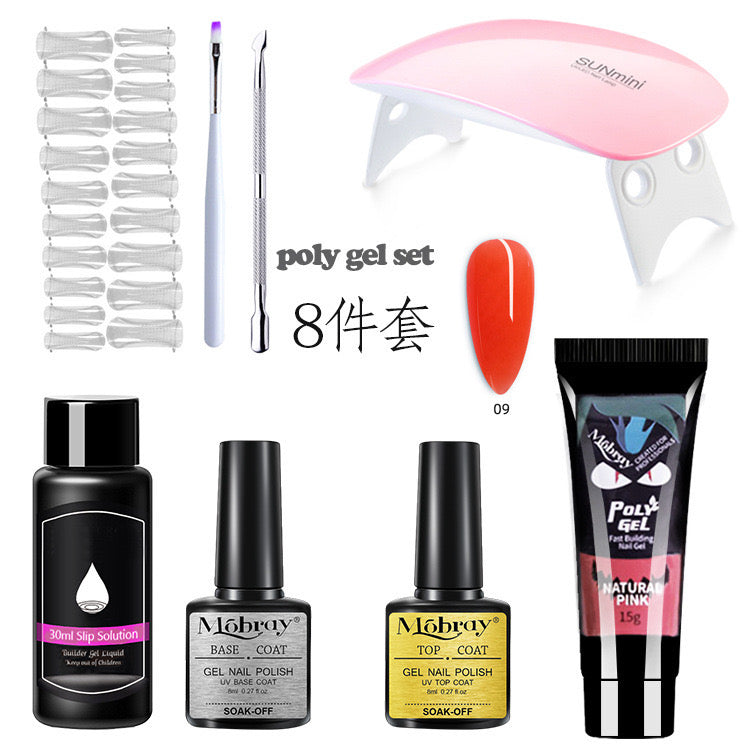 Polygel 8 Pcs Nail Kit