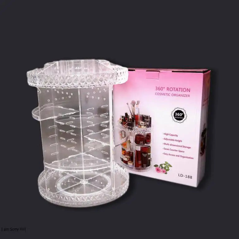 360° Rotating Makeup Organizer