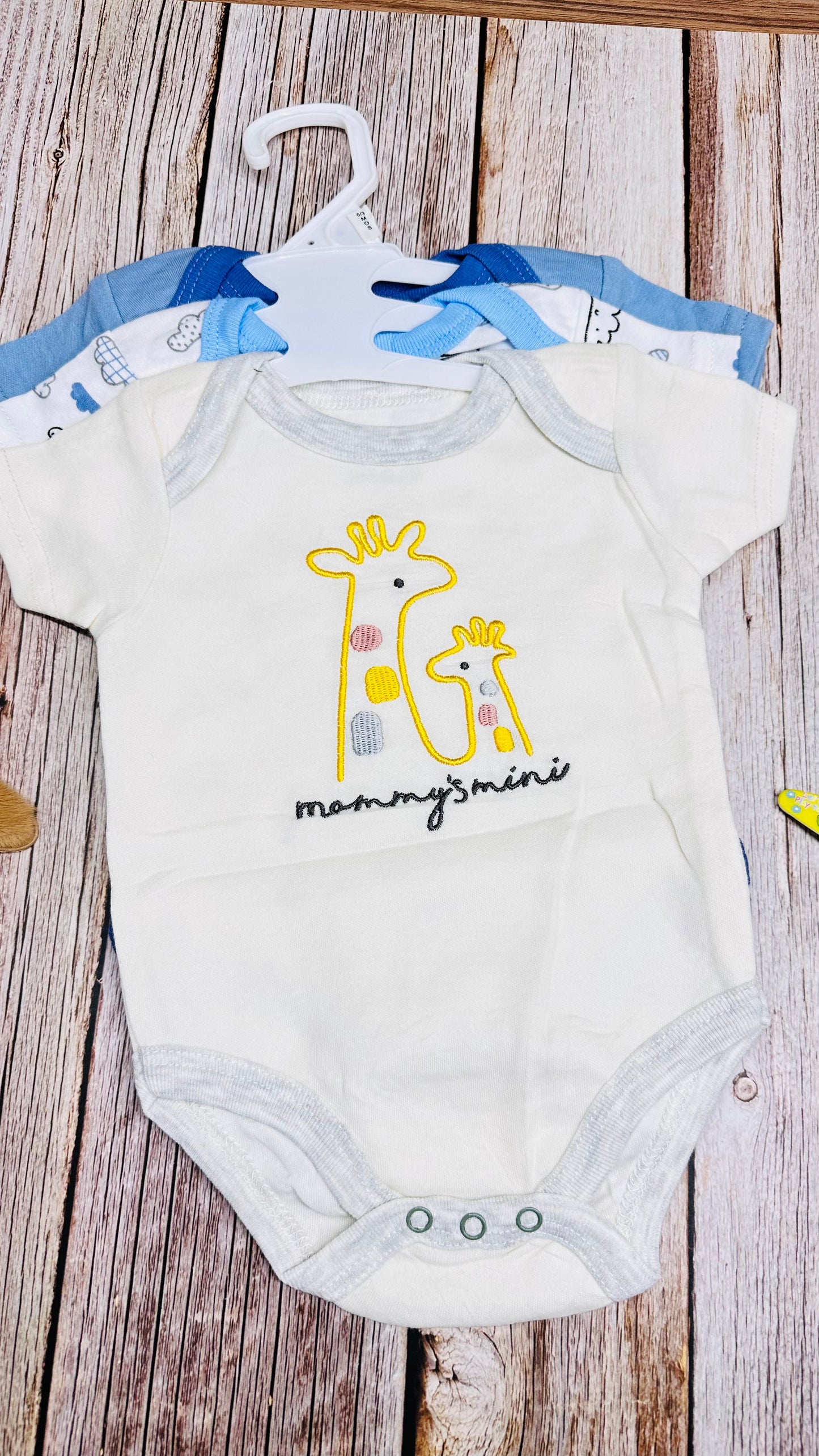 SET OF 3 Body Romper Set with Hanger- Girl