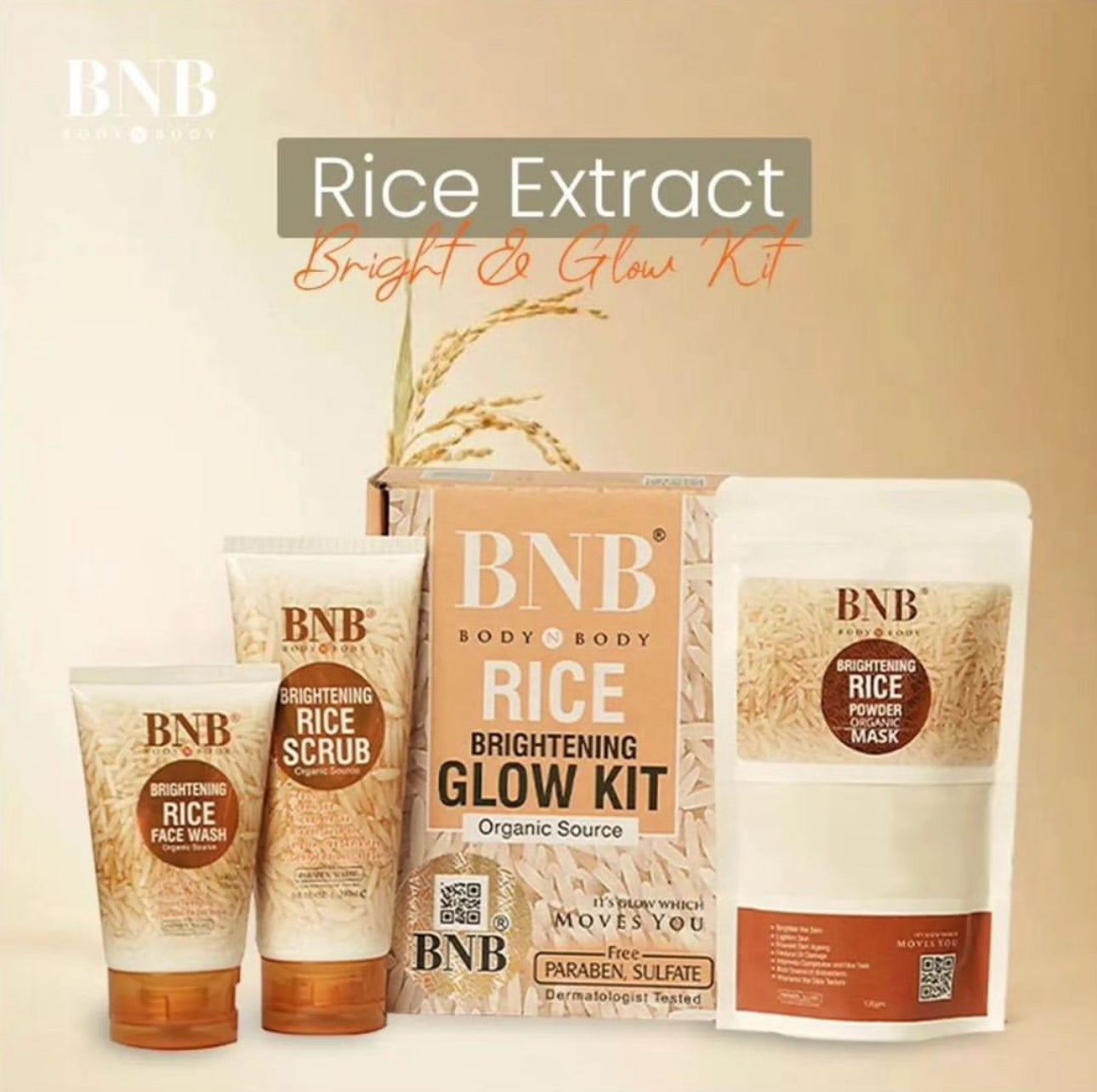 BNB Rice Whitening Kit