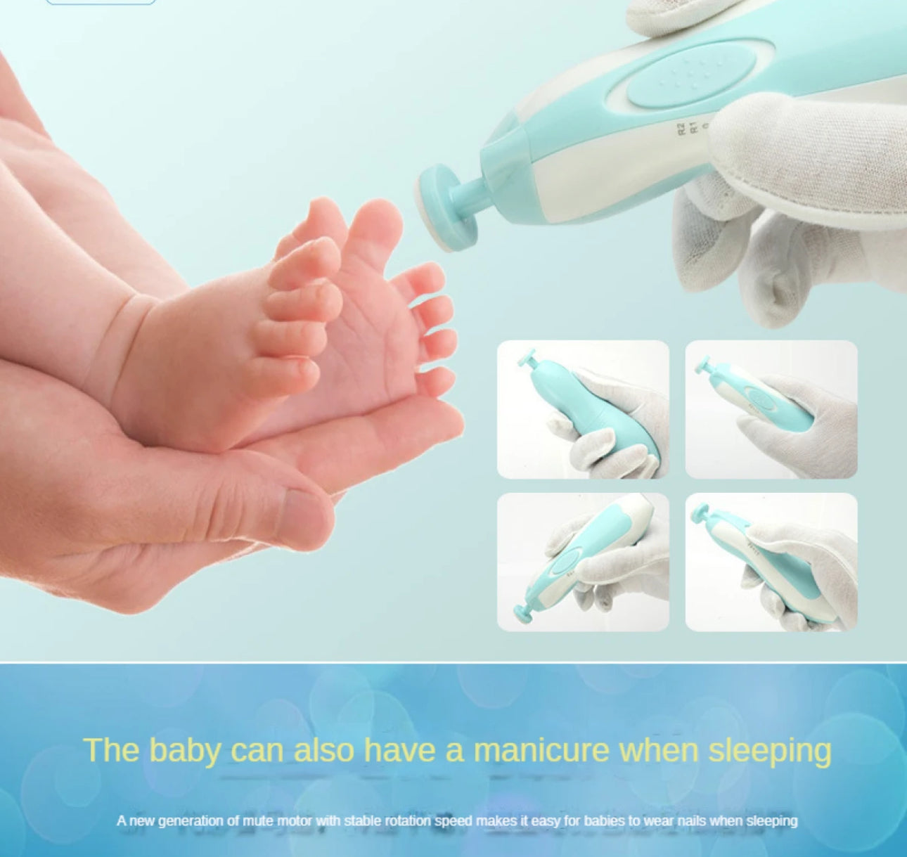 Baby Electric Nail Trimmer - Cell Operated
