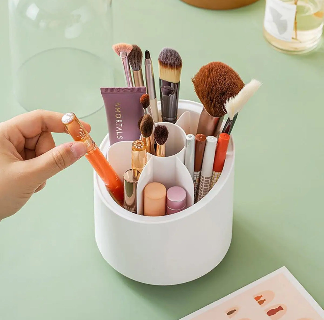 360° Rotating Brush Organizer
