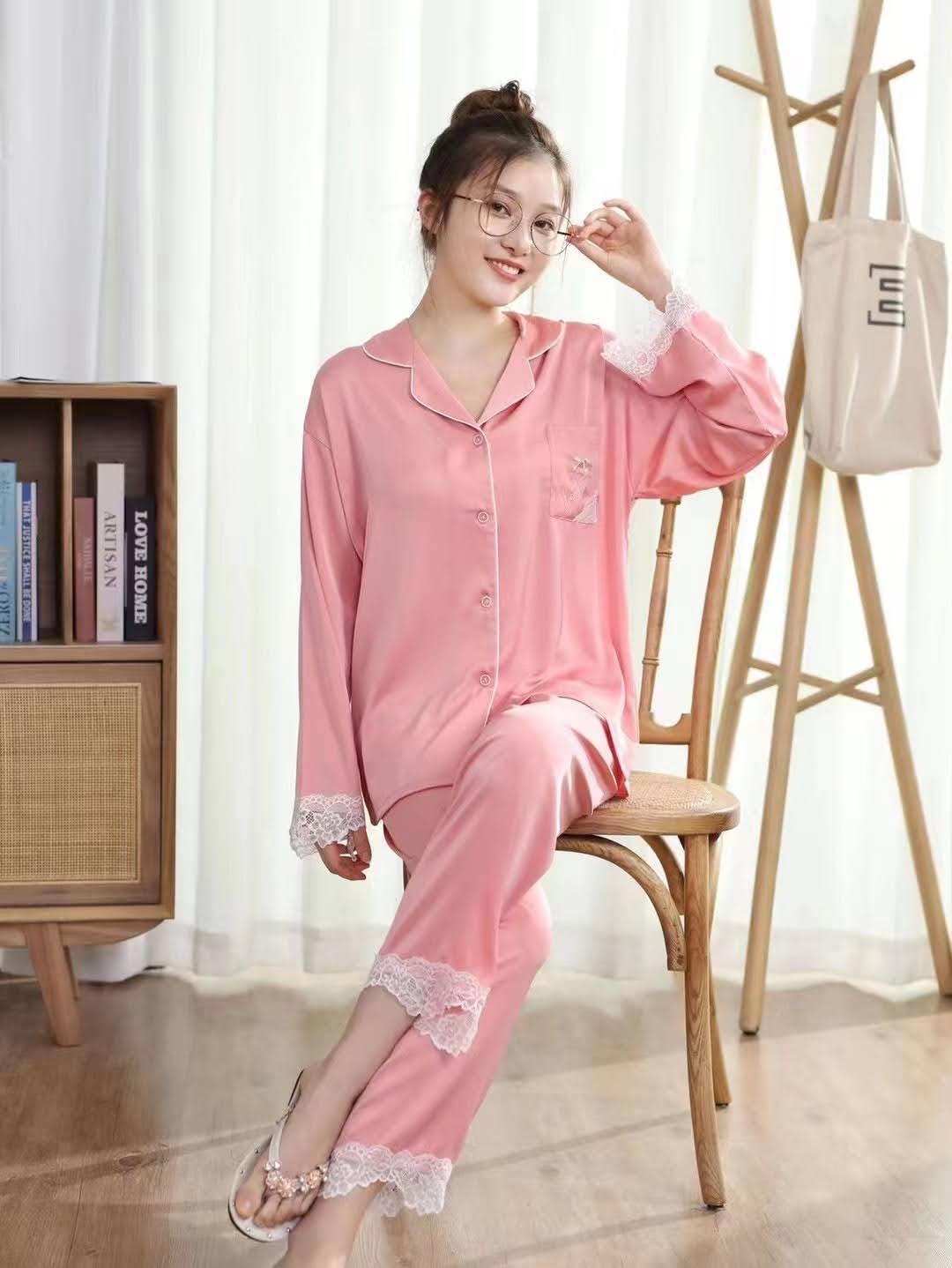 Elegant Ladies' Pajama and Shirt Nightwear Set – ElegancyOnline