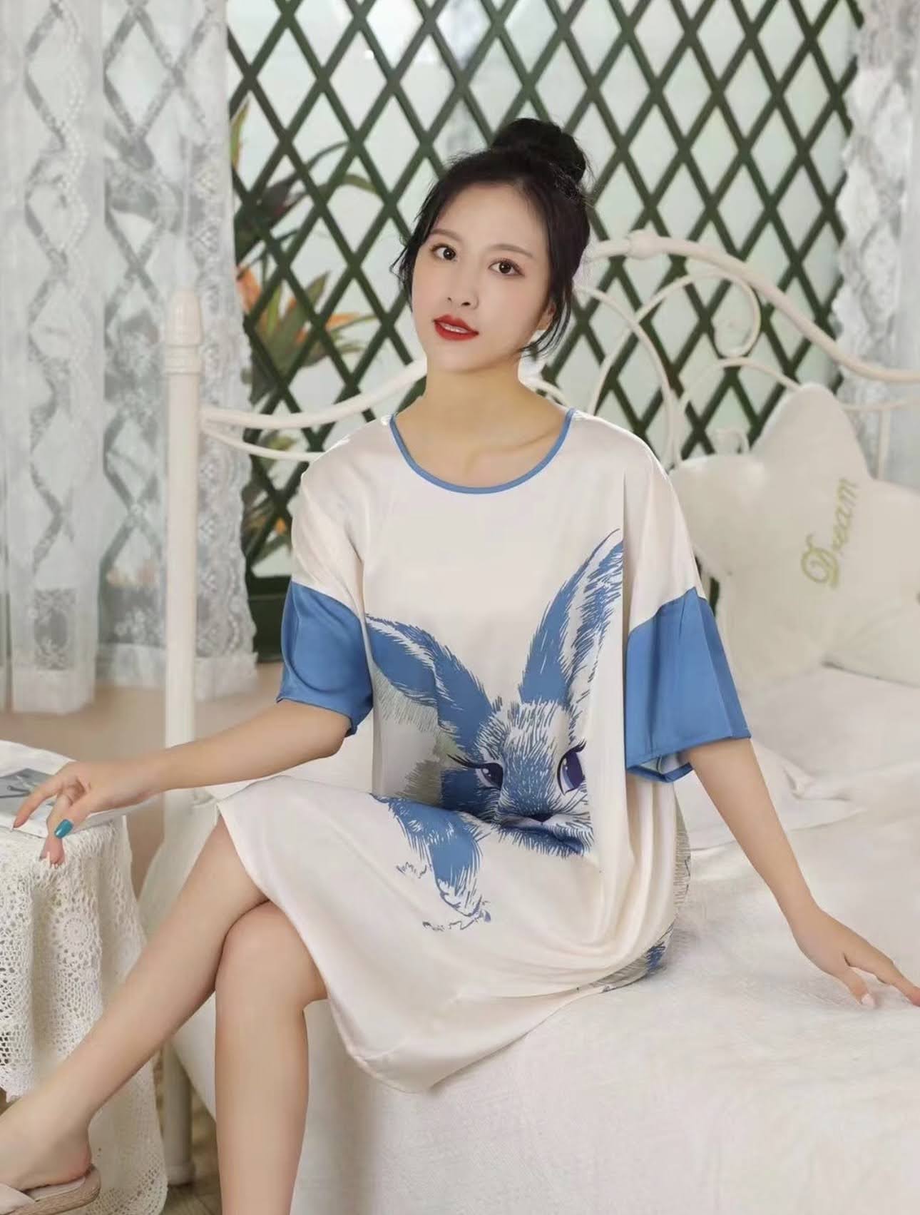 Full Long Nightwear Shirt - Silk