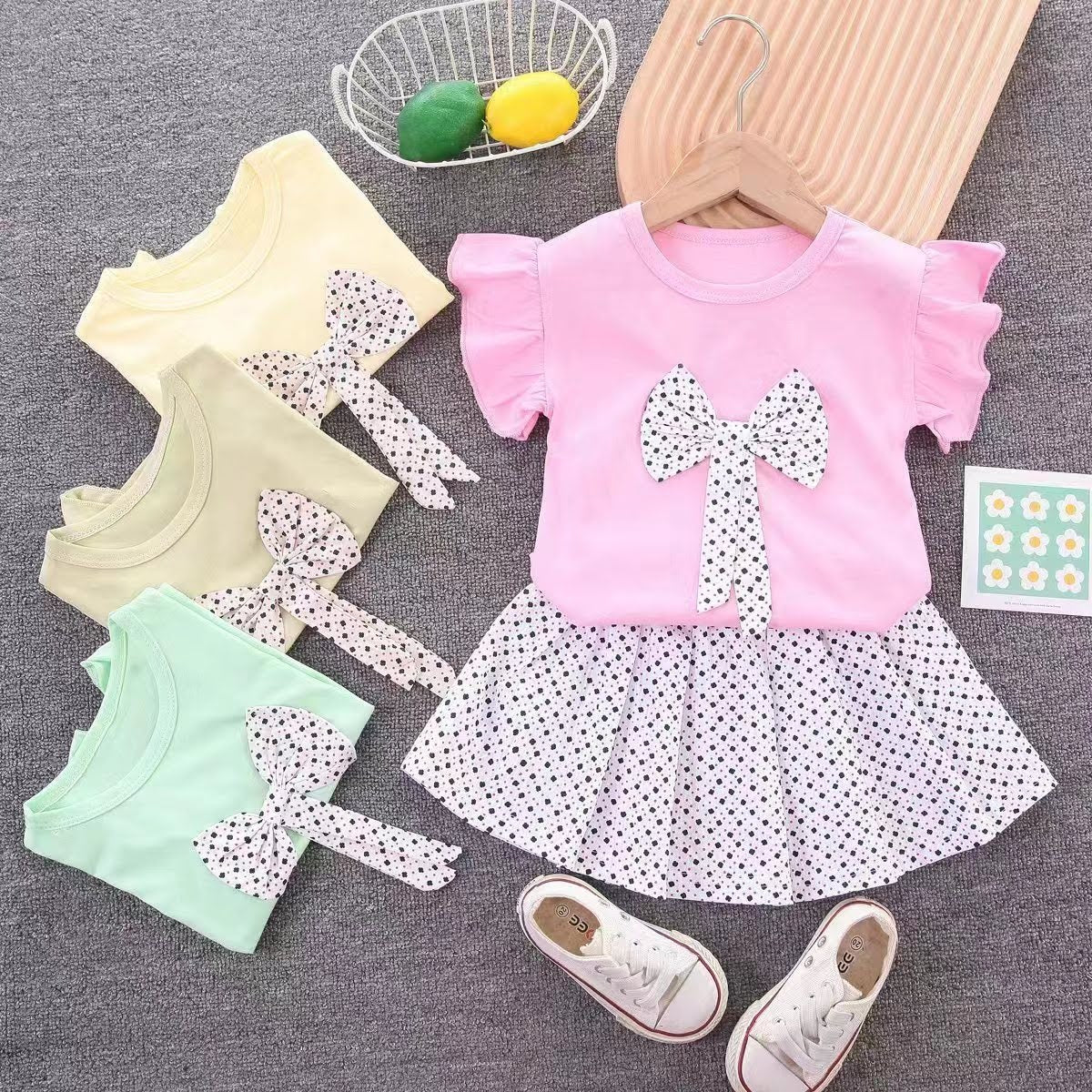 Trendy Toddler Girl Shirt and Trouser Set - G7