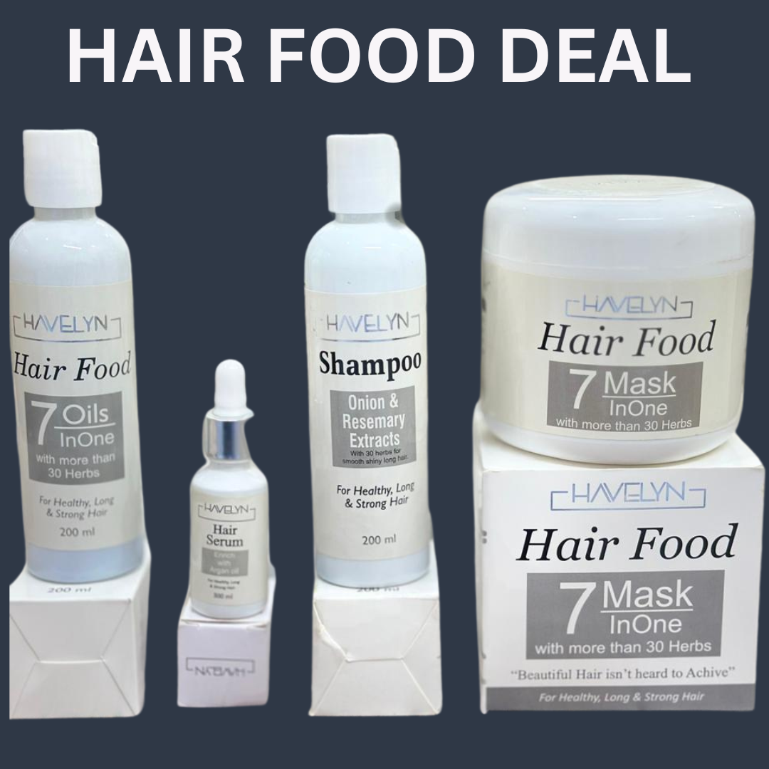 4 Items - Hair Food Deal (Shampoo / Oil / Serum /Mask)
