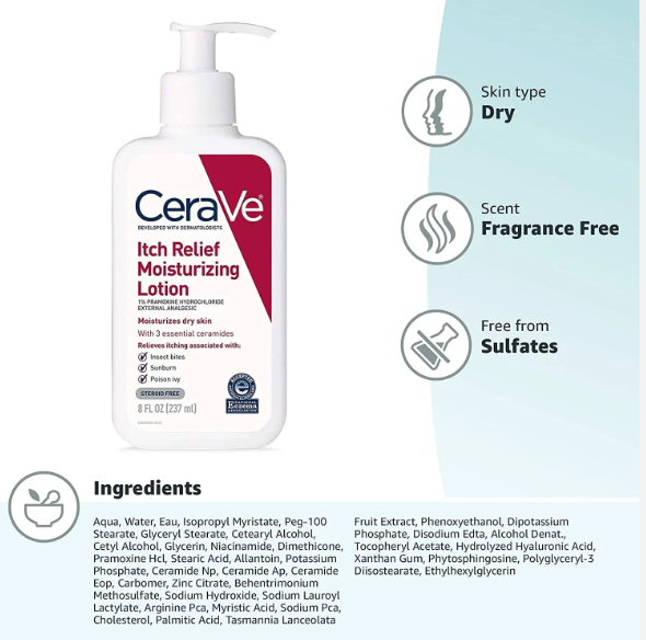 CeraVe Itch Relief Moisturizing Lotion