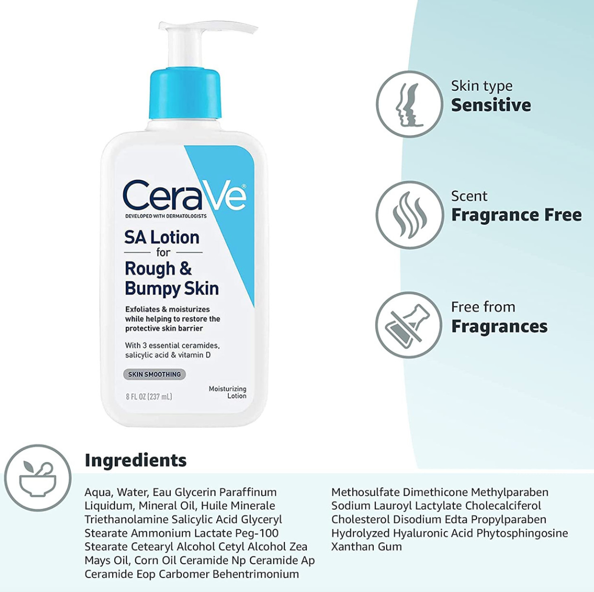 CeraVe SA Lotion for Rough and Bumpy Skin!