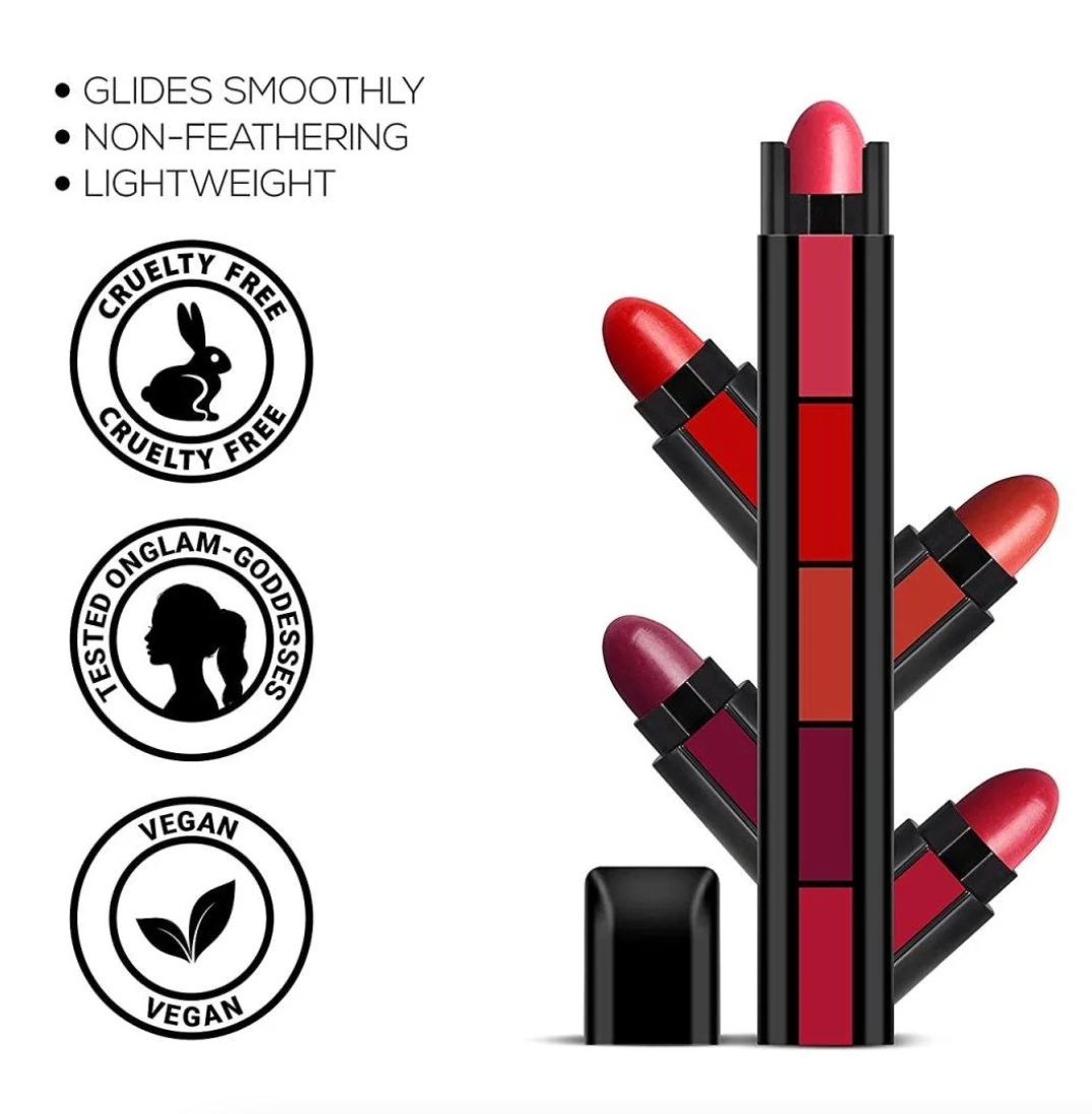 Buy 1 Get 1 Free-5 in 1 Lipstick