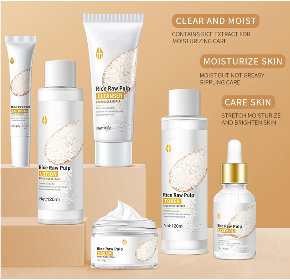 Rice Face Care 6 Pcs Kit