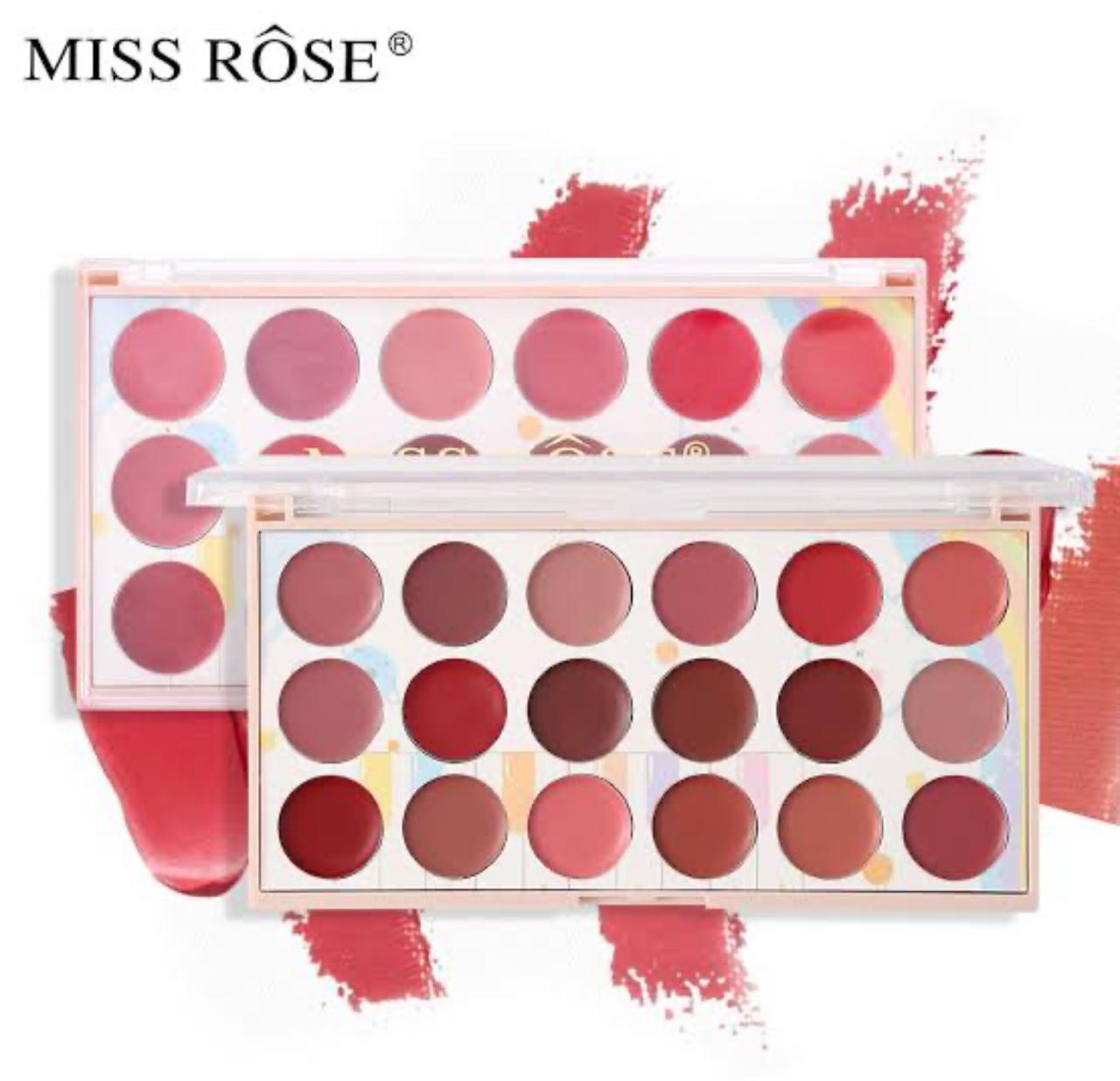 18 Colour Miss Rose Lip Palette