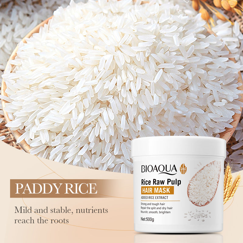 Bioaqua Rice Raw Pulp Hair Mask