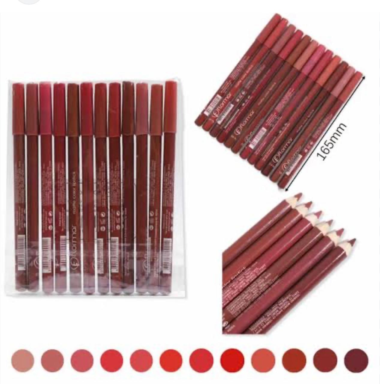 Flormar Nude Lip Pencil Set of 12