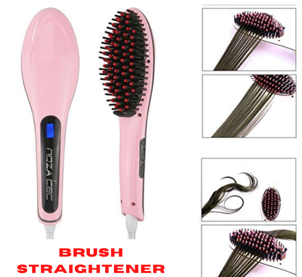 Hair Brush Straightener