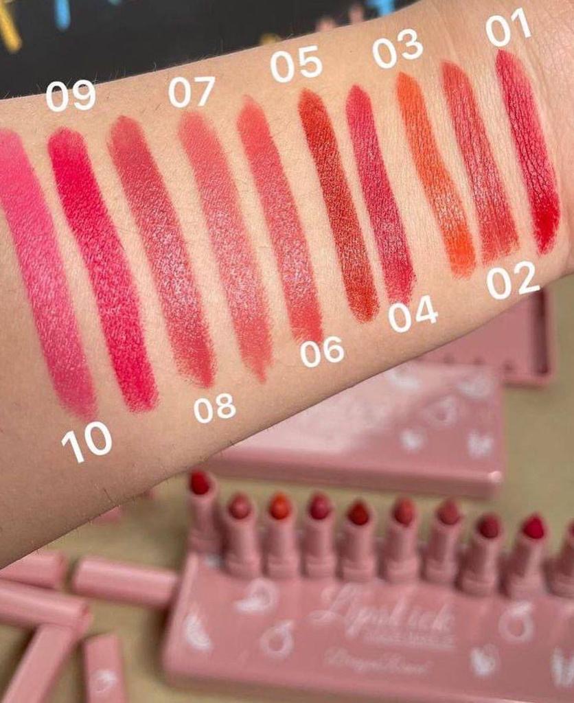 10 PCs HF Lipsticks Set
