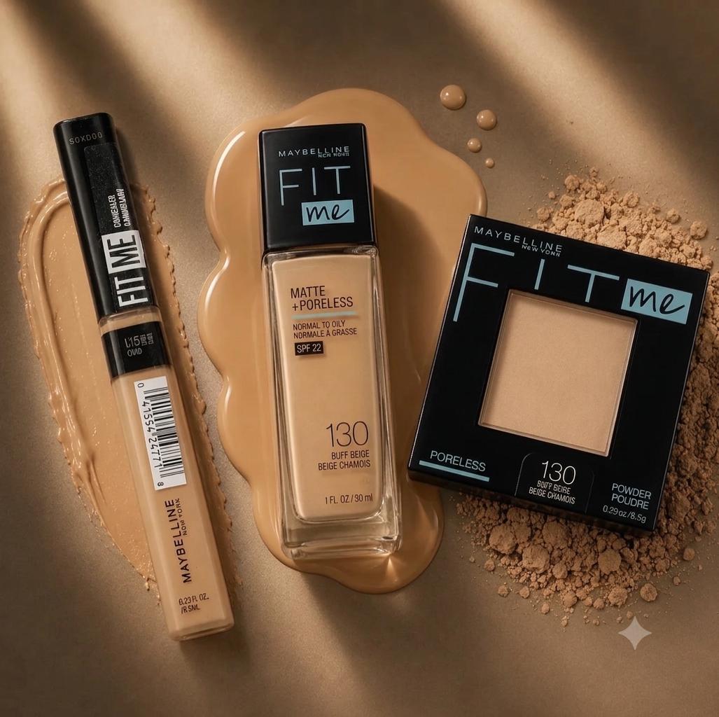 Fit Me Pro Deal (Glass Foundation, Concealer, and Face Powder)