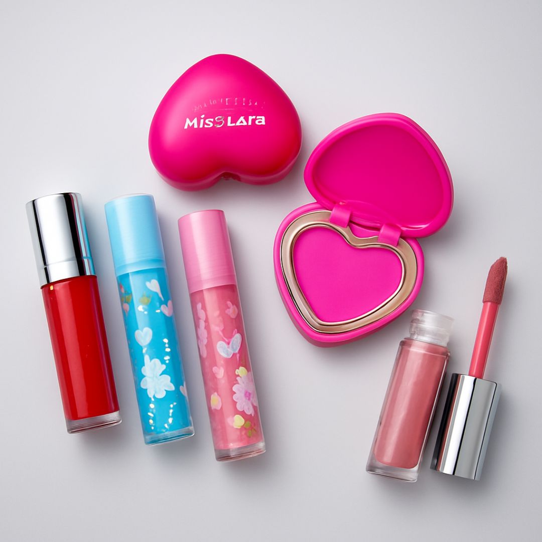 Mis Lara Cheek Palette + Lip Gloss + Lip Oil