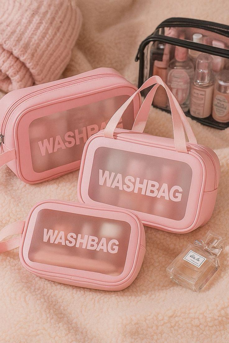 3 Pcs Washbag Makeup Organizer