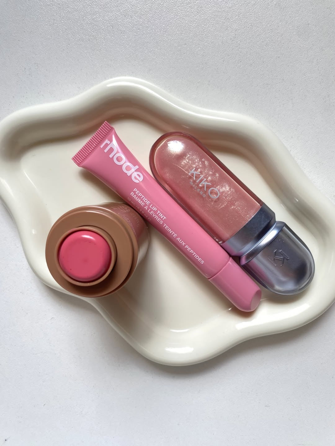 Rhode Blush + Rhode Gloss + KIKO Gloss – 3 Item Beauty Deal