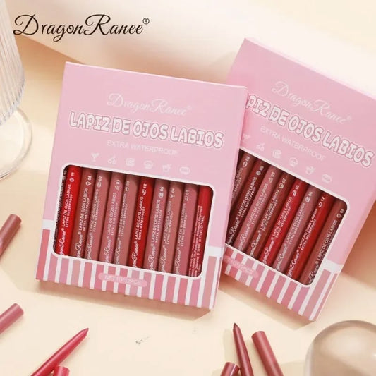 12 Pcs Matte Lip Liners Set – Perfectly Defined Lips