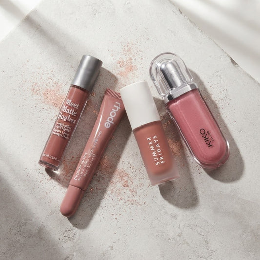 KIKO Gloss + Summer Friday Gloss + Rhode Gloss + Meat Matte Gloss – 4 Pcs Lip Gloss Deal