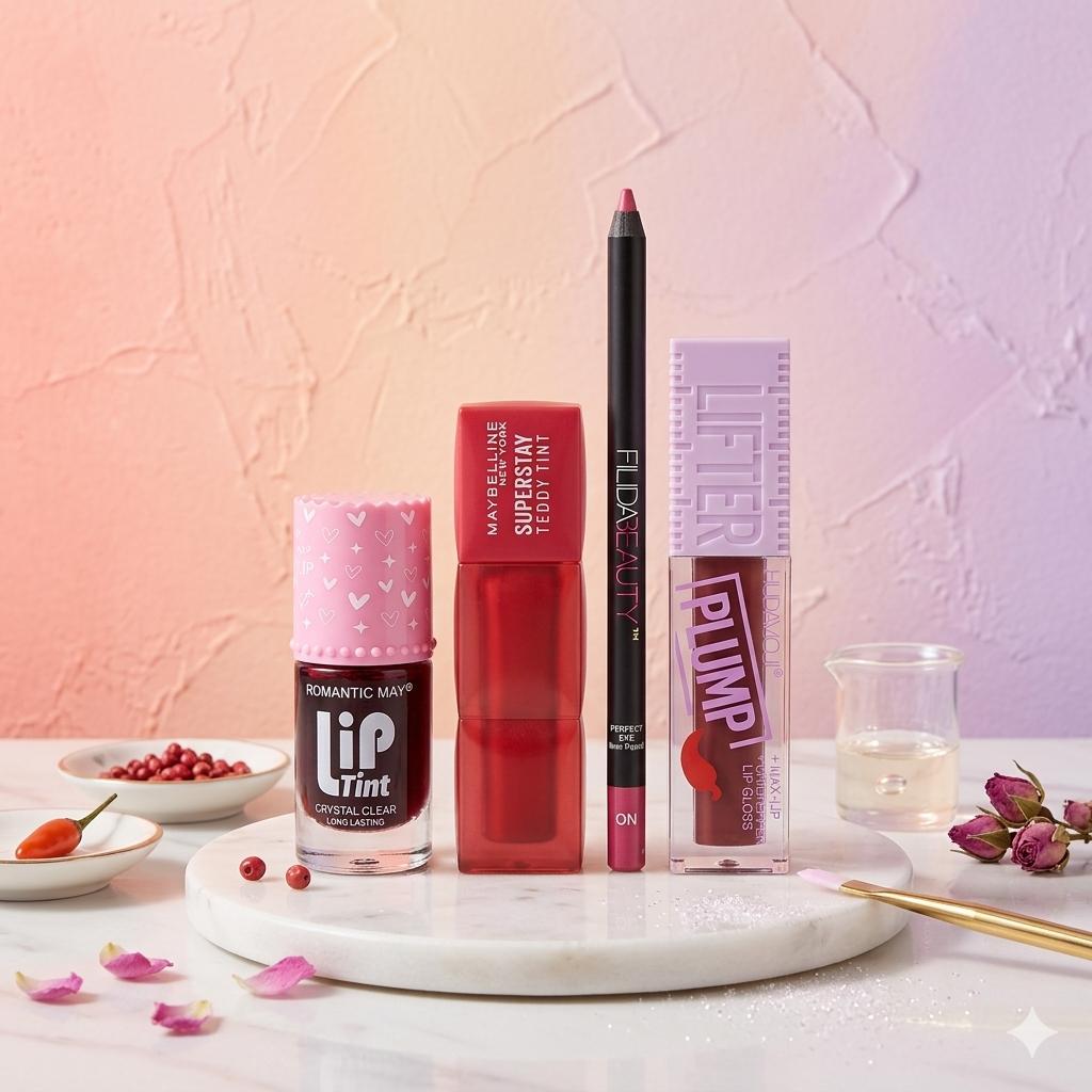 Tint + Maybelline Gloss + Lip Lifter & Lip Pencil Deal