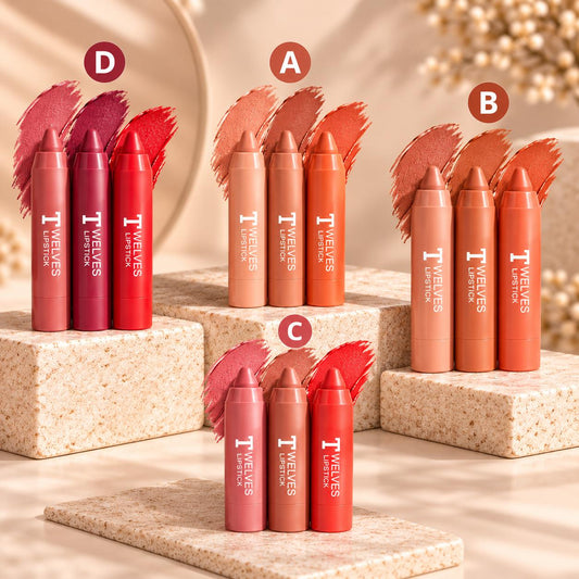 3 Pcs Lip Crayon Set – Beautiful Color for Every Occasion
