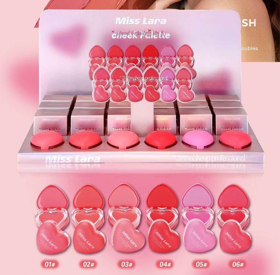 Miss Lar Lip & Cheek Palette