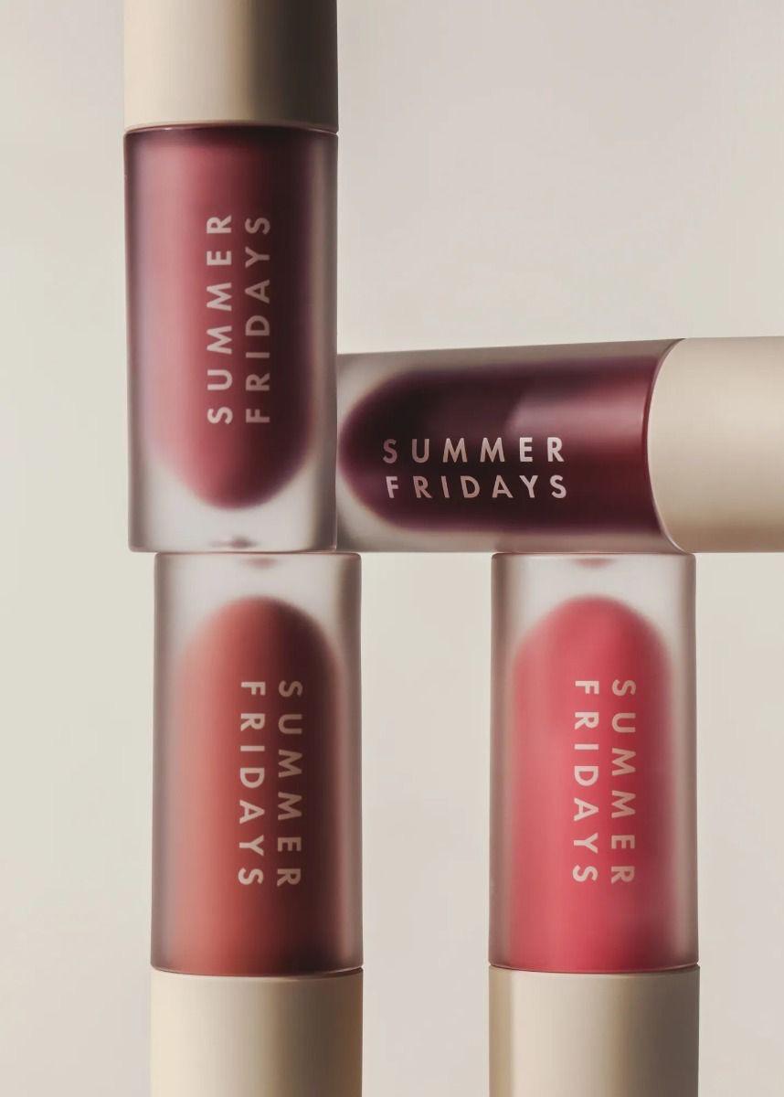 Summer Fridays Lip Gloss – Pink Cloud, Soft Mauve, Rosewood Nights & Blush Dreams