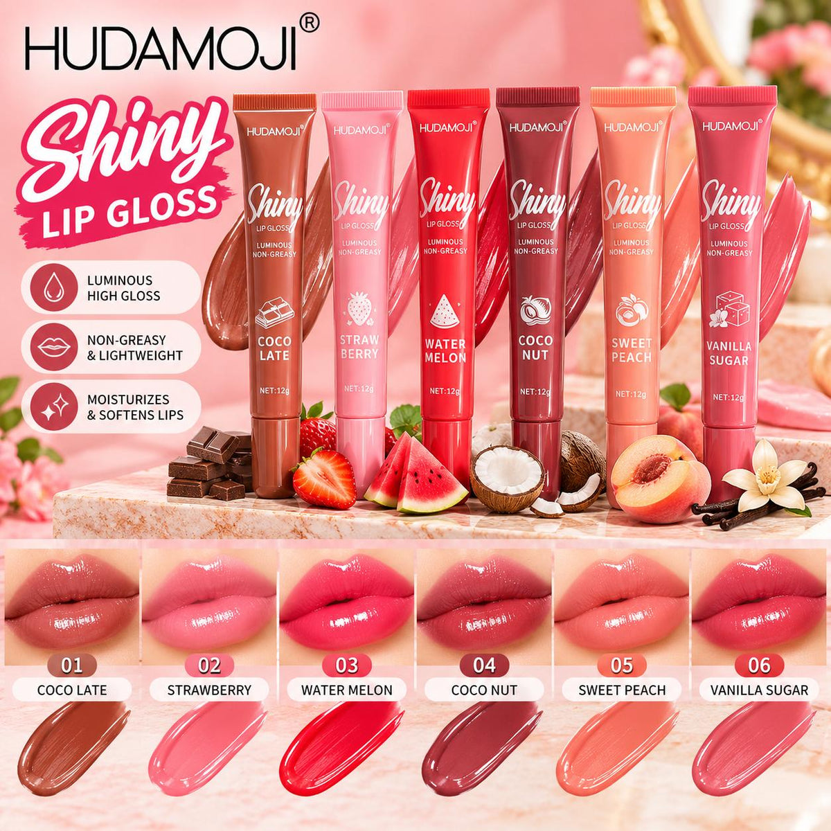 HudaMoji Shiny Gloss