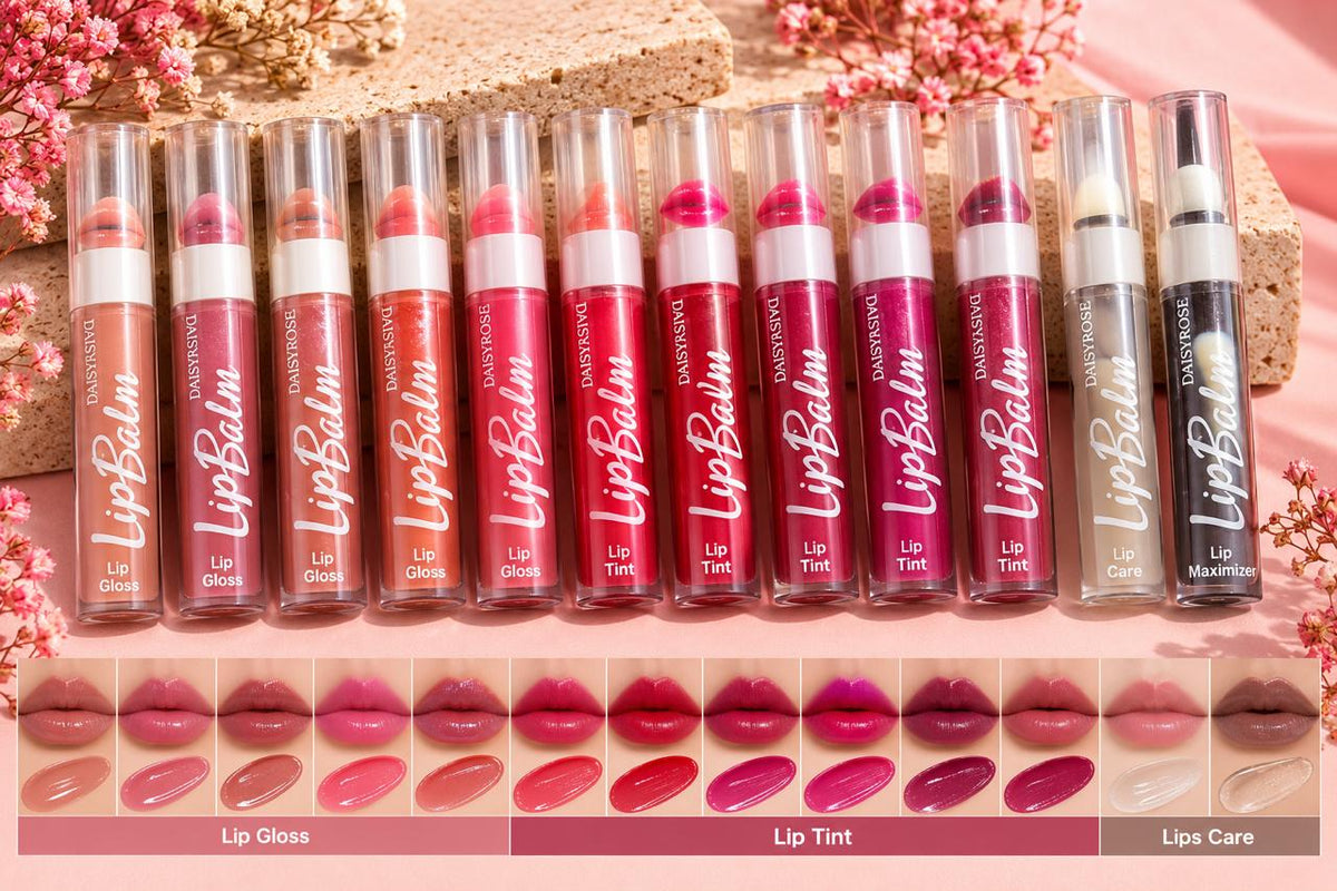 12 Pcs Gloss / Tint / Lip Care Set – Complete Lip Beauty Collection