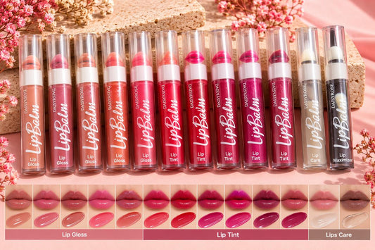 12 Pcs Gloss / Tint / Lip Care Set – Complete Lip Beauty Collection