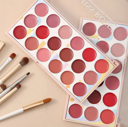 18 Colour Miss Rose Lip Palette