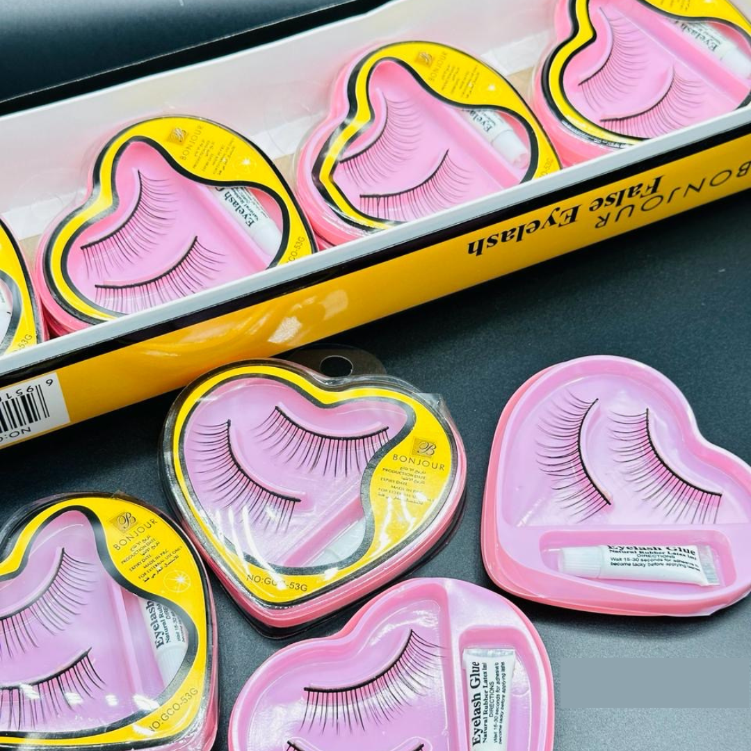 Heart Eyelash with Glue - Buy 1 Get 1 Free