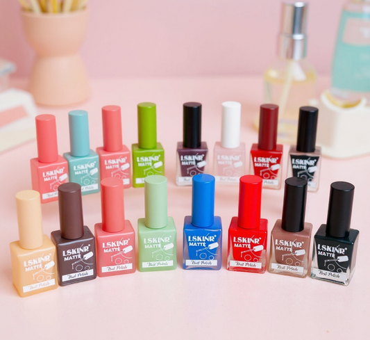 LSKNIR Matte Nail Paint Set - Pack of 5 (Mix Shade)