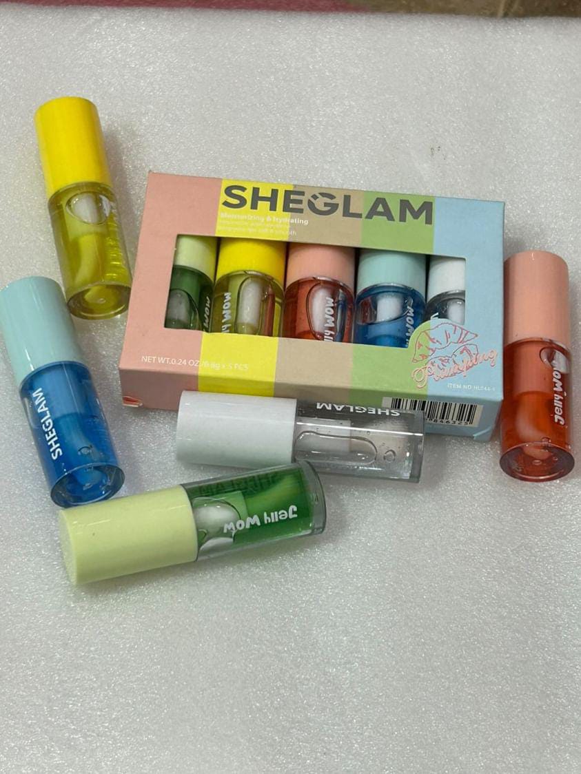 SheGlam Transparent Lip Gloss (Set of 5)