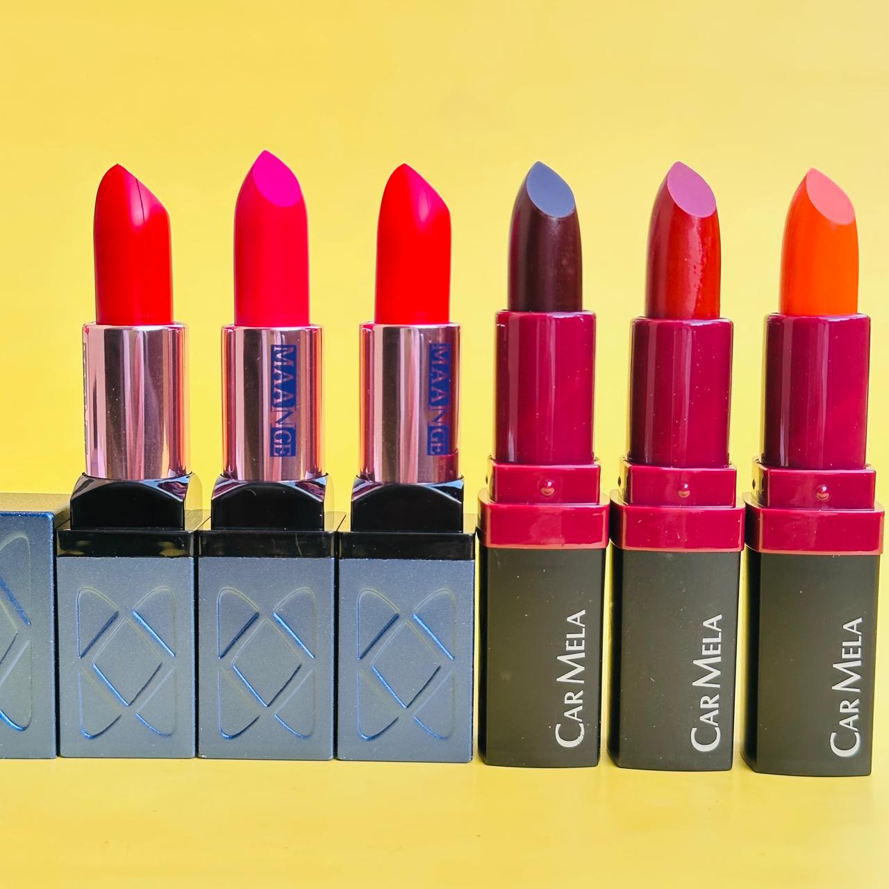 6 Pcs Red & Nude Lipsticks Set