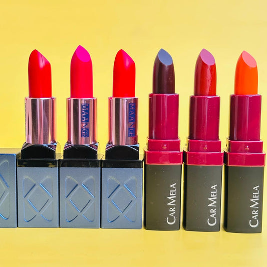 6 Pcs Red & Nude Lipsticks Set