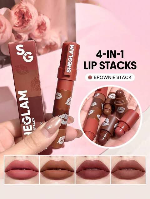 SheGlam 4 in 1 Lipstick Set