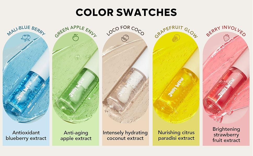 SheGlam Transparent Lip Gloss (Set of 5)