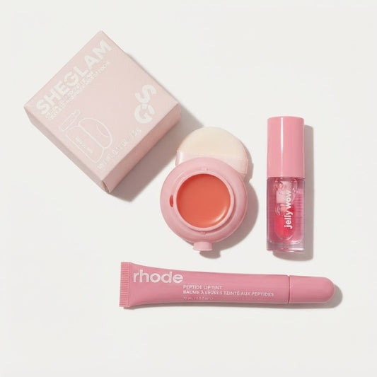 SHEGLAM Lip Jam + Lip Oil + Rhode Gloss – 3 Pcs Lip Deal