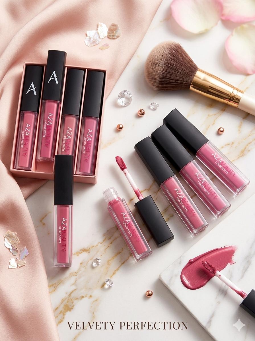 4 Pcs Mini Lip Gloss Set